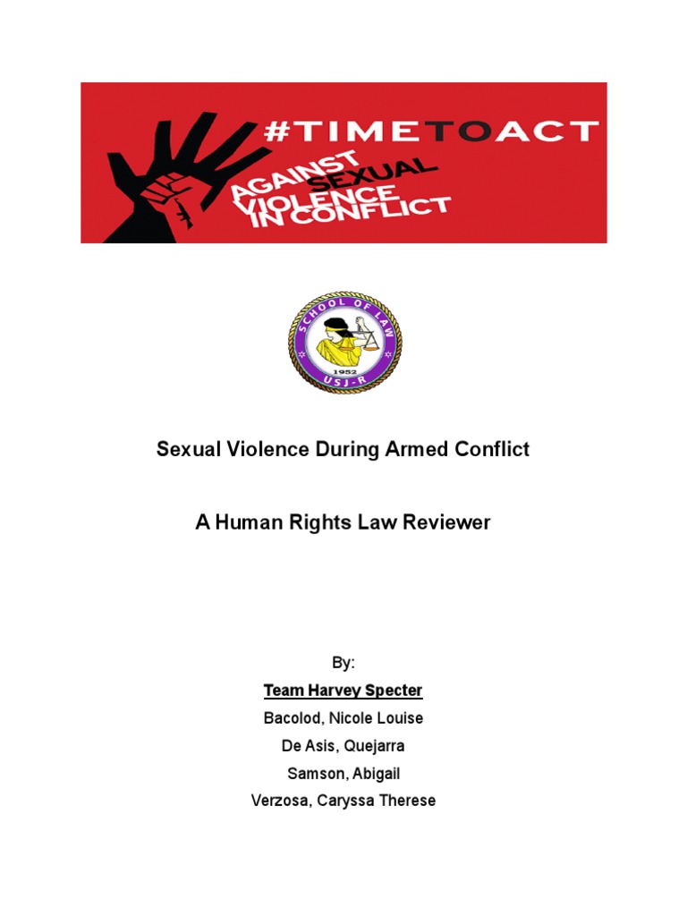 Sexual Violence in Armed Conflict Law | PDF | War Crime | Violence ...