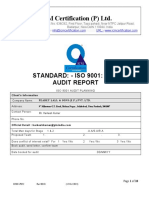 ICM Certification (P) LTD.: STANDARD: - ISO 9001: 2015 Audit Report