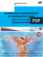 Governance and Management of Coops July 21, 2021 Zoom