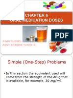 Oral Medication Doses: Asha Russel Asst. Science Tutor A'