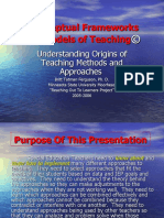 Theory and Models of Teaching