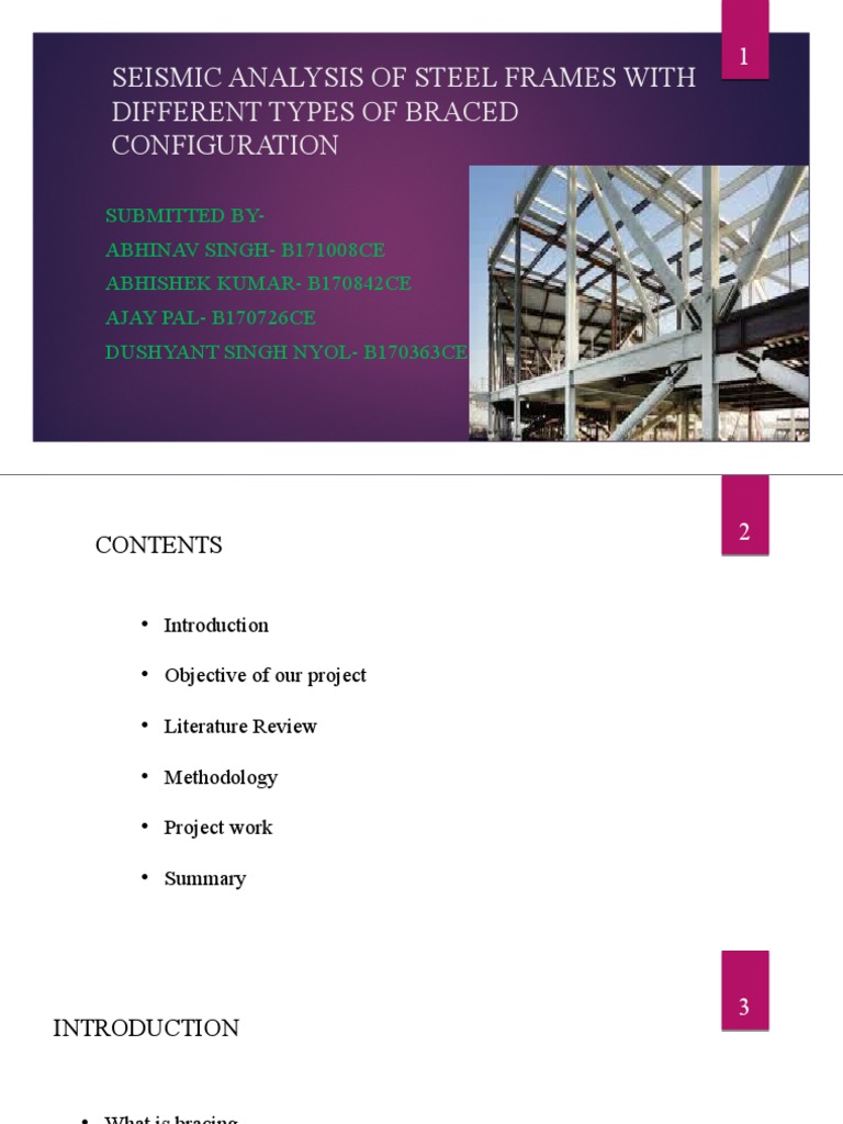 K vs. X Bracing in Steel Frames Analysis | PDF | Buckling | Civil ...
