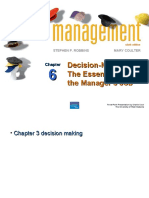 Decision-Making: The Essence of The Manager's Job