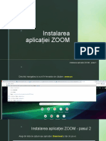 Instalarea Aplicației ZOOM