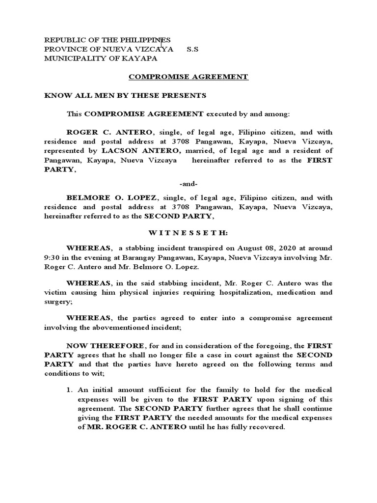 Compromise | PDF | Common Law | Justice