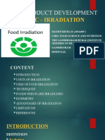 Food Product Development: Topic - Irradiation