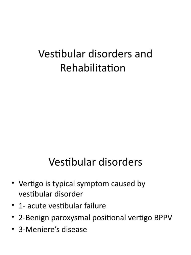 Management of Vestibular Disorders | PDF | Vertigo | Vestibular System