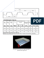 Steel Deck MF-75: Propriedades e Tabela de Cargas