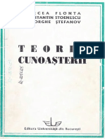 Mircea Flonta Et Al.-teoria Cunoasterii-Editura Universităţii Din Bucureşti (1999)