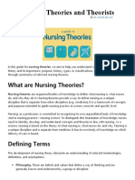 Nursing Theories and Theorists