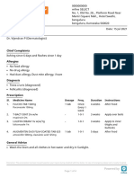 Chief Complaints: Sl. Medicine Name Dosage Freq. Duration Instructions