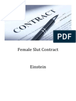 Female Slut Contract Rules