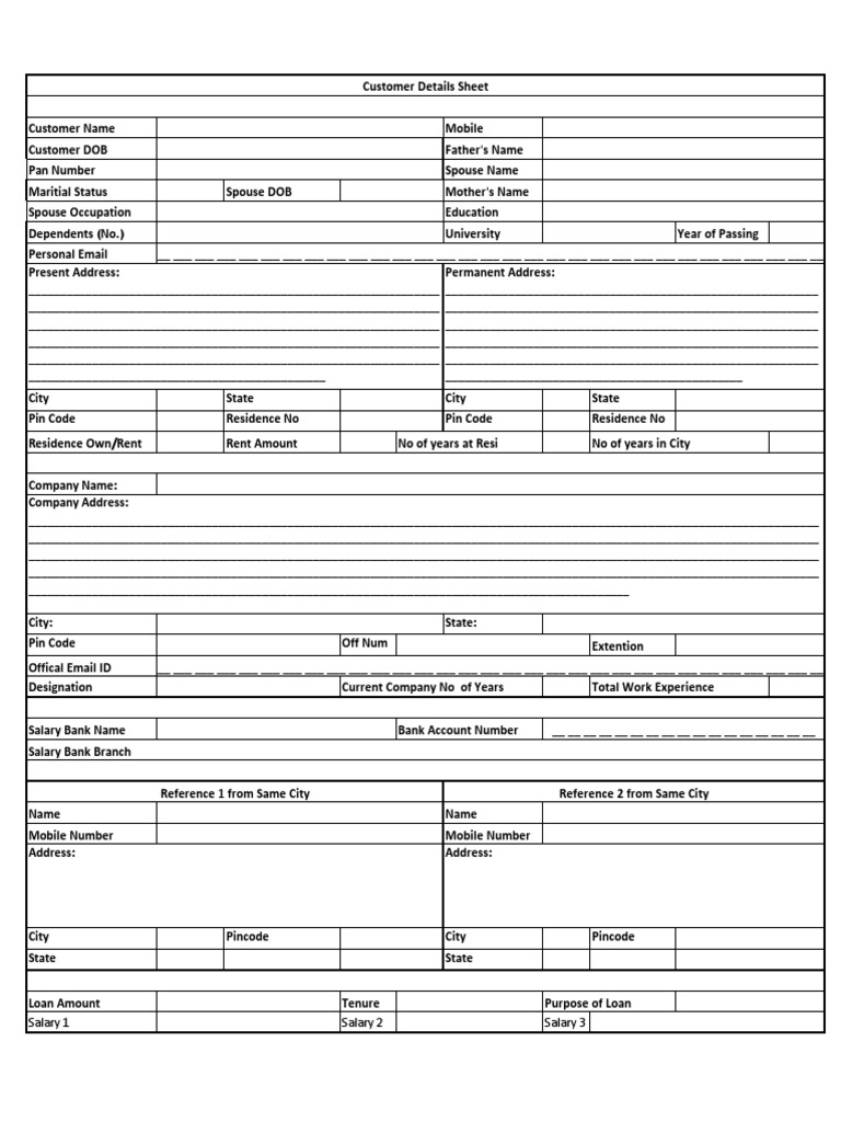 Customer Inform Sheet New | PDF | Banking | Financial Services