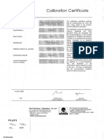Smart Otdr Calibration Certificate mv2021