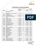 Price List PB Shops As at 16.08.21