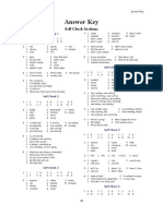 Answer Key: Self Check Sections