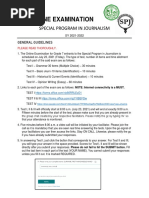 Guidelines - SPJ Online Examination Sy2021-2022