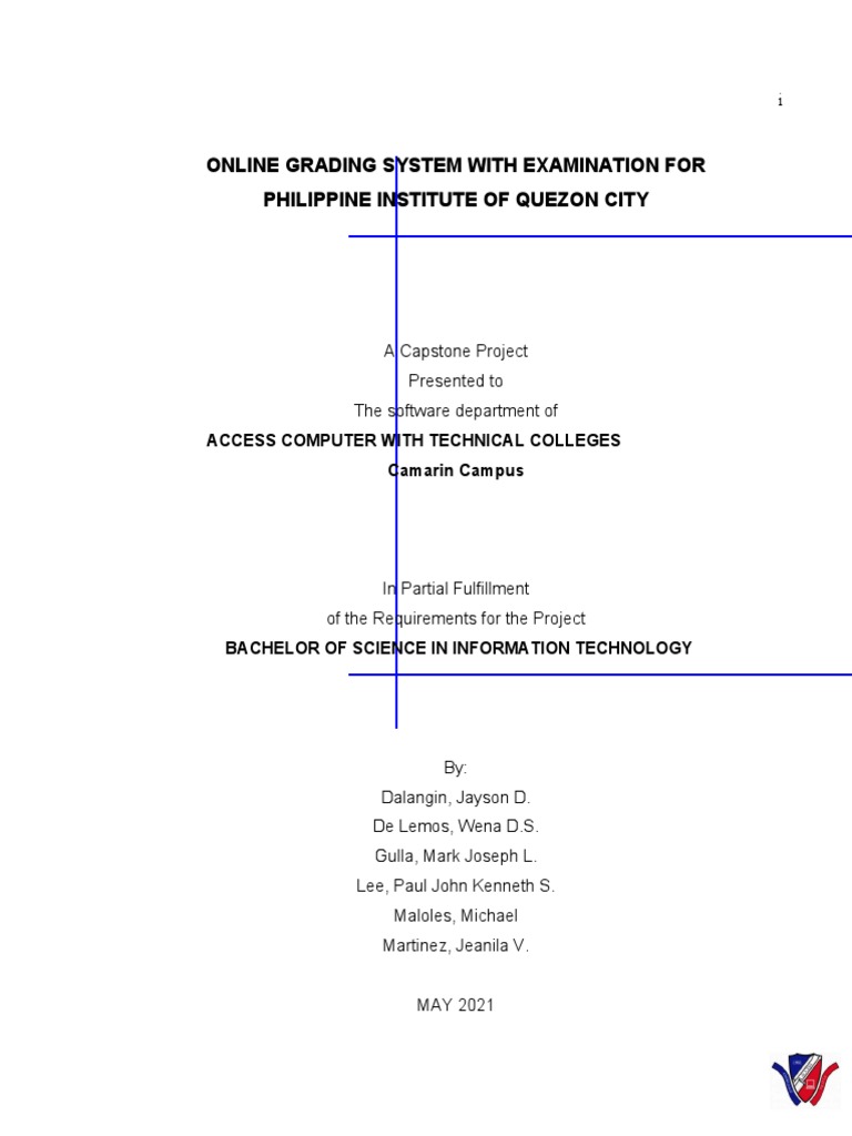 Online Grading System for PIQC | PDF | Educational Technology | Test ...