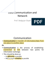 Data Communication and Network: Prof. Badgujar Dipak
