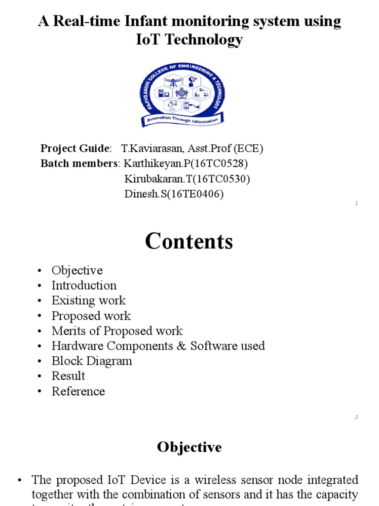 IoT-Based Infant Monitoring System | PDF | Arduino | Sensor