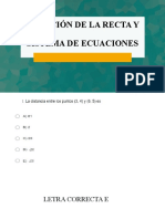 Ecuación A La Recta y Sistema de Ecuaciones