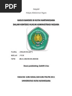 Makalah Hukum Administrasi Negara