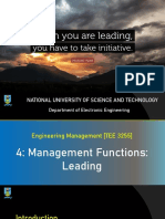 Engineering Management 4 - Leading