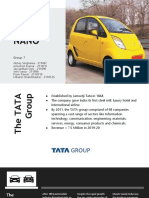 Tata Nano's Entry into the Automotive Industry: A Case Study