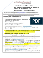 ICAI Forensic Accounting Assessment Notice