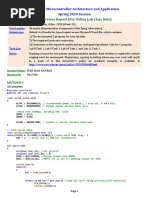 Laboratory Report (For Online Lab Class Only) : ECTE333: Microcontroller Architecture and Application Spring 2020 Session