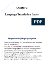 Chapter 3 - Language Translation Issues