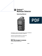 Solaris Multigas Detector: Operating Manual
