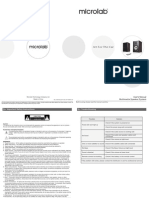 Multimedia Speaker System User's Manual: Microlab Technology Company Ltd. Made in China