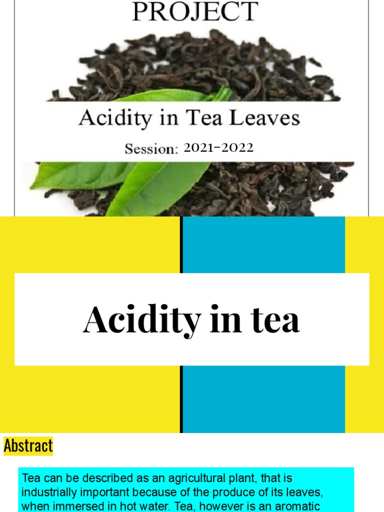 The Effect of Preparation Methods on Tea Acidity An Analysis of pH