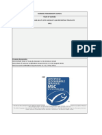Marine Stewardship Council Chain of Custody Single Site and Multi-Site Checklist and Reporting Template V.4.1