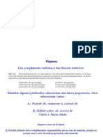 Régimen, Adjunos y Complementos Argumentales de Nombres