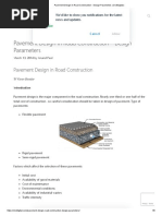 Pavement Design in Road Construction 