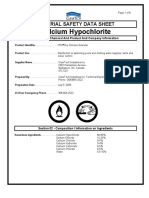 Calcium Hypochlorite: Material Safety Data Sheet