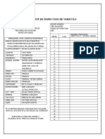 Formulario Reporte de Inspeccion de Vehiculo