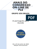 Anais Do I Congresso de PLE Grupo Sou Brasil