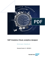 SAP Analytics Cloud, Analytics Designer: Developer Handbook
