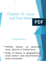 Chapter 15-Local and Oral History