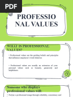 Professional Values PPT