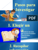 Pasos para Investigar