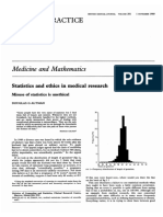 Statistics and Ethics in Medical Research