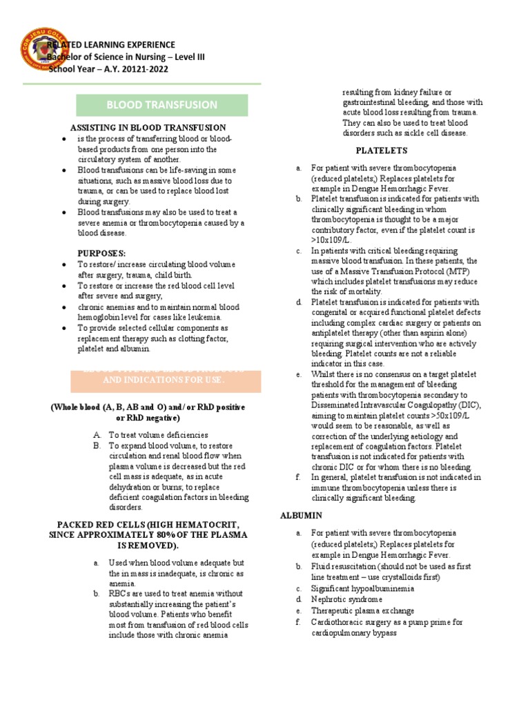 Blood Transfusion Guidelines 2024 | PDF | Bleeding | Platelet