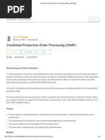 Combined Production Order Processing (DIMP) - SAP Blogs