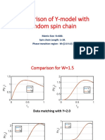 Comparison of Y-Model With Random Spin Chain