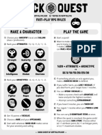 Make A Character Play The Game: Fast-Play RPG Rules