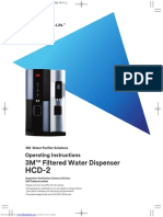 3M Filtered Water Dispenser: Operating Instructions